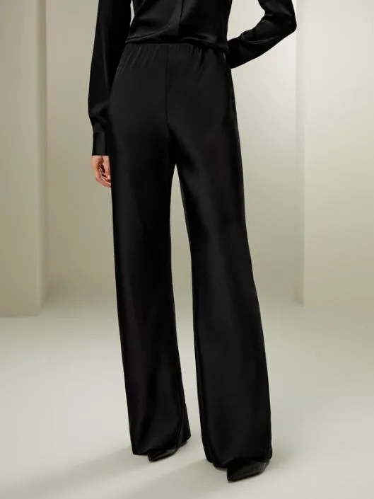 32MM DoubleFaced Silk Charmeuse Bias Cut Pants Women Lilysilk Essentials