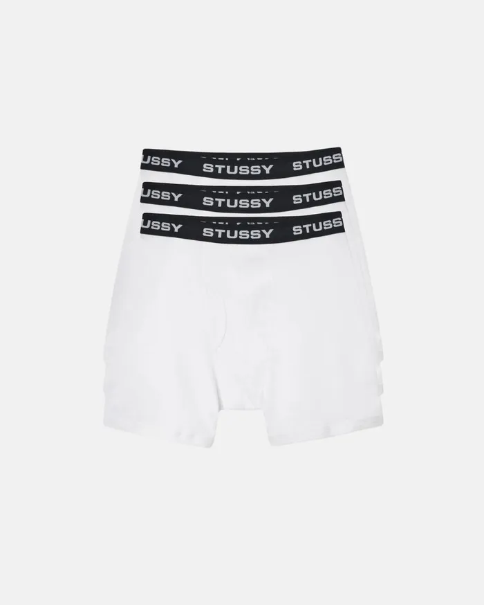 Accessories MenWomen Stussy STSSY BOXER BRIEFS 3 PACK White
