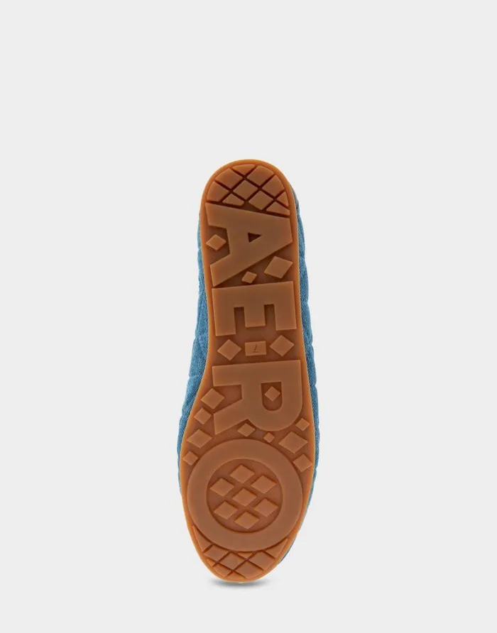 Aerosoles Comfortable Women039s Ballet Flat In Denim Quilted Fabric Quilted Denim Fabric Denim Quilted Fabric Women Wide Width Flats