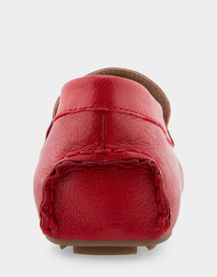 Aerosoles Comfortable Women039s Driver In Racing Red Leather Racing Red Leather Women Clogs and Mules