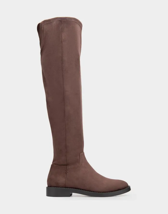 Aerosoles Comfortable Women039s Heeled Over The Knee Boot In Brown Faux Suede Java Faux Suede Women Over The Knee Boots Aerosoles Comfortable Women039s Heeled Over The Knee Boot In Brown Faux Suede Java Faux Suede Women Over The Knee Boots