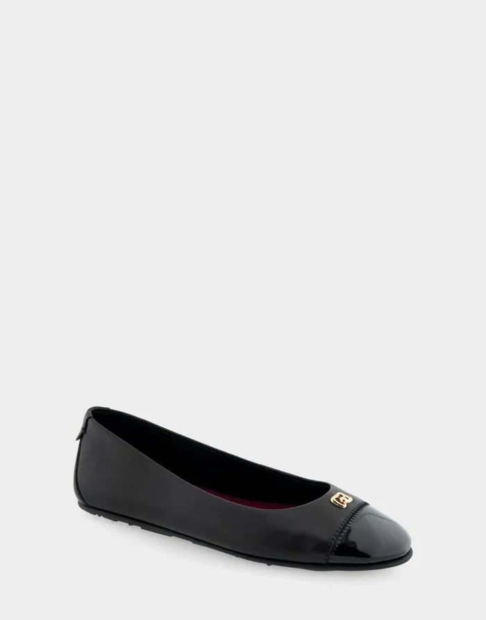 Aerosoles Comfortable Women039s Hidden Wedge Ballet Flat In Black Genuine Leather Black Genuine Leather Women Dress