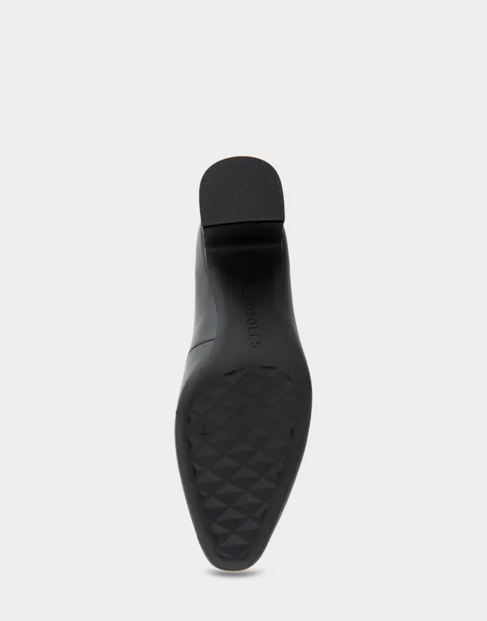 Aerosoles Comfortable Women039s Midheel Pump In Black Leather Black Leather Women Pumps