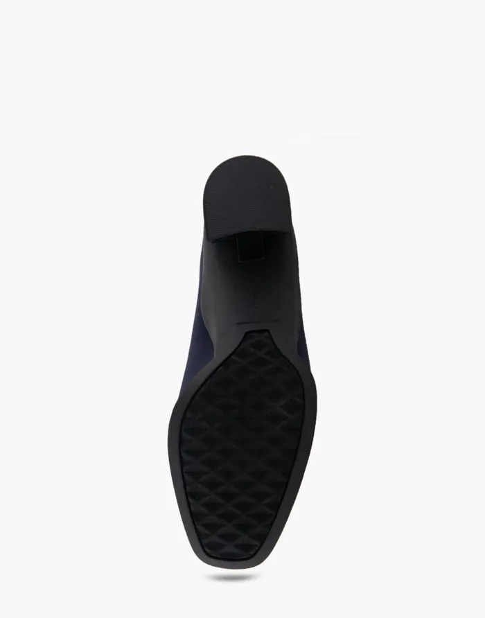 Aerosoles Comfortable Women039s Mid Heel Pump In Navy Stretch Gabardine Fabric Navy Stretch Gabardine Fabric Women Pumps