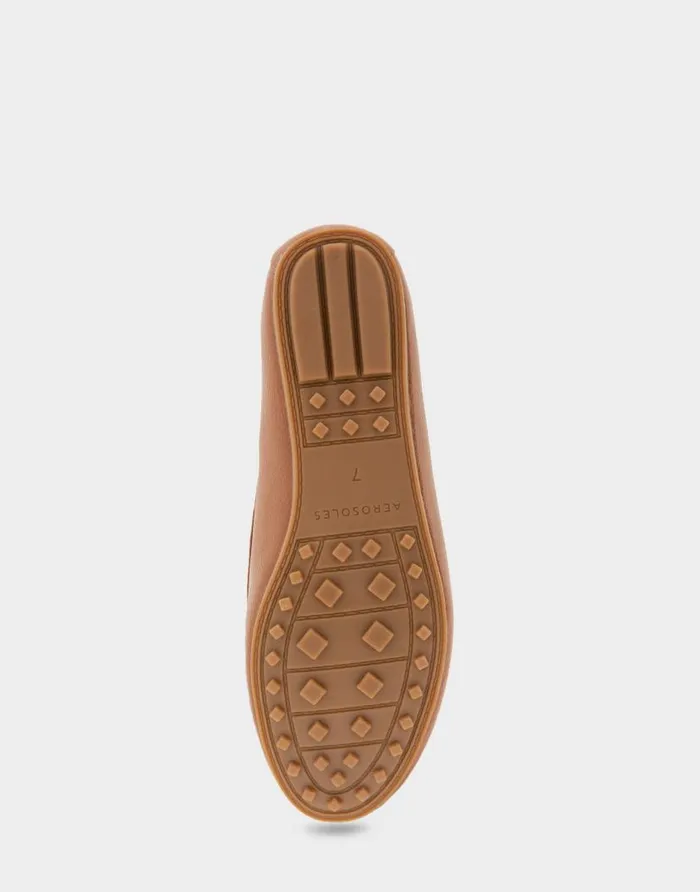 Aerosoles Comfortable Women039s Ornamented Loafer In Tan Faux Leather Tan Faux Leather Women Loafers