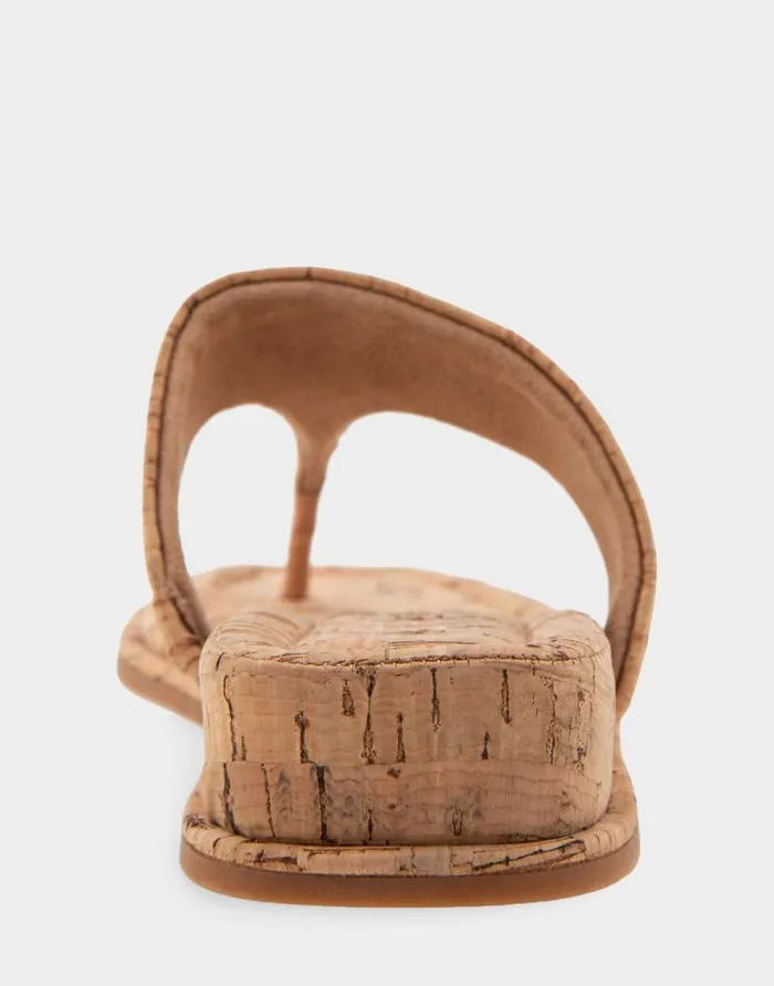 Aerosoles Comfortable Women039s Thong Mini Wedge Sandal In Cork Cork Cork Women Wedges