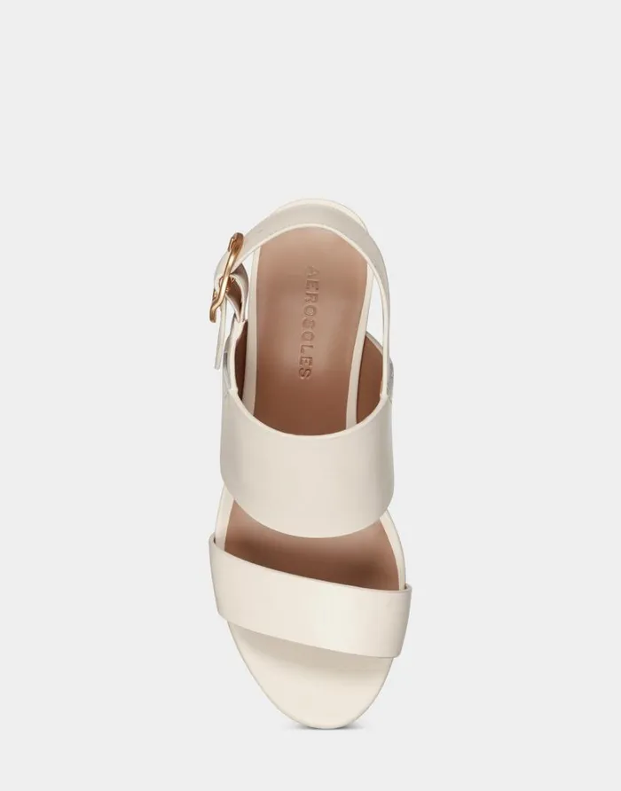 Aerosoles Eggshell Leather Women Platforms