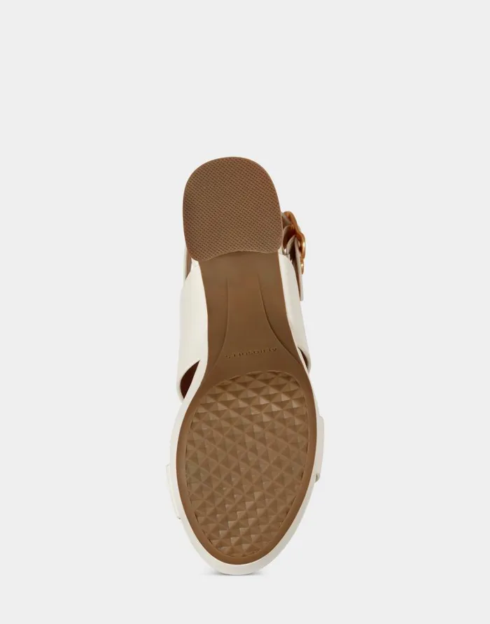 Aerosoles Eggshell Leather Women Platforms