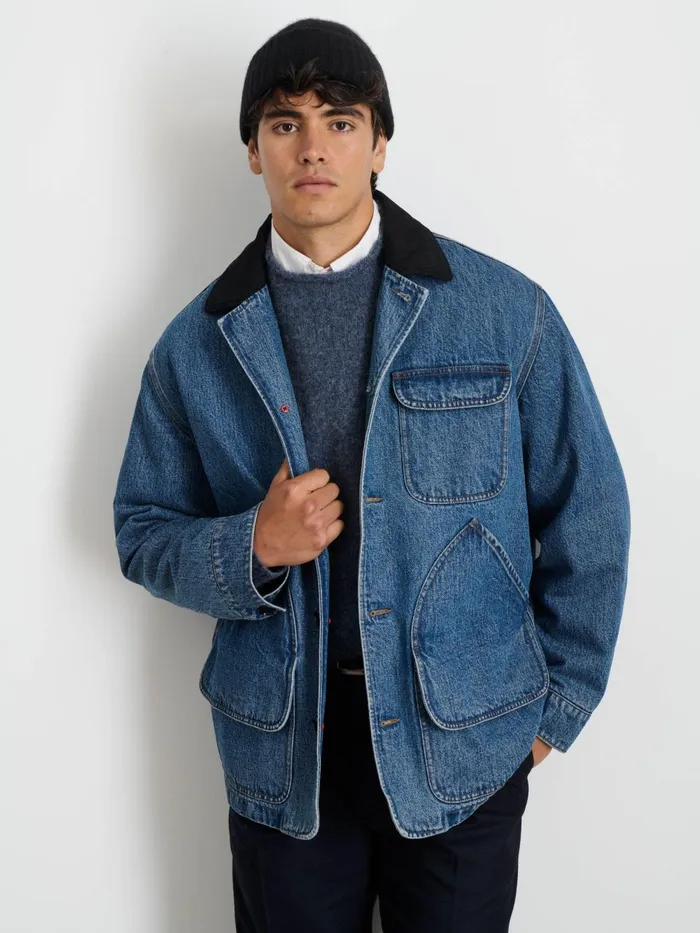 Alex Mill Jackets Coats Men Frontier Jacket In Denim