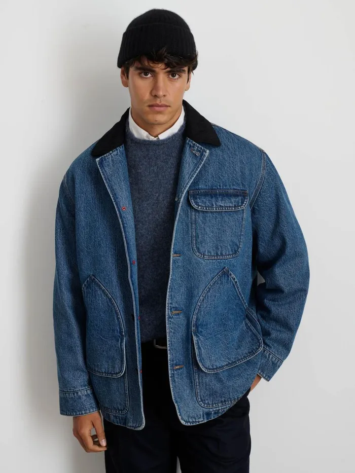 Alex Mill Jackets Coats Men Frontier Jacket In Denim