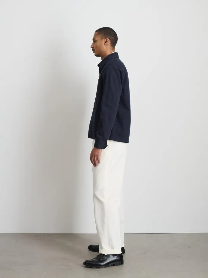 Alex Mill Jackets Coats Men Garment Dyed Work Jacket In Recycled Denim Dark Navy