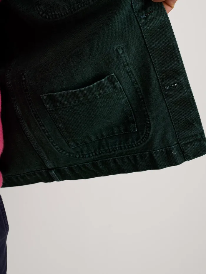 Alex Mill Jackets Coats Men Garment Dyed Work Jacket In Recycled Denim Dark Spruce