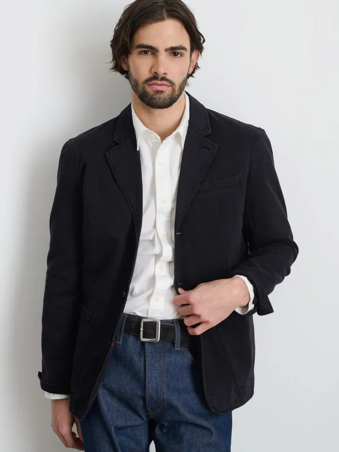 Alex Mill Jackets Coats Men Mill Blazer In Vintage Wash Chino Washed Black