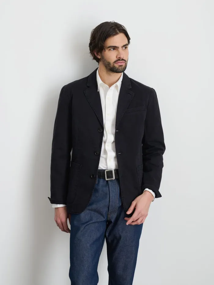 Alex Mill Jackets Coats Men Mill Blazer In Vintage Wash Chino Washed Black