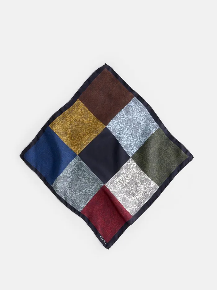 Alex Mill Men Italian Block Paisley Scarf In Silks