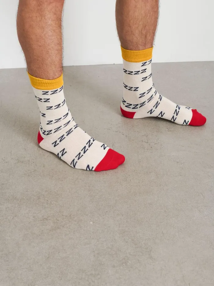 Alex Mill Men P039jimmies Zzzzz Socks Natural Alex Mill Men P039jimmies Zzzzz Socks Natural