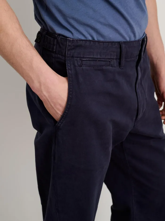Alex Mill Pants Men Straight Leg Pant In Vintage Washed Chino Dark Navy