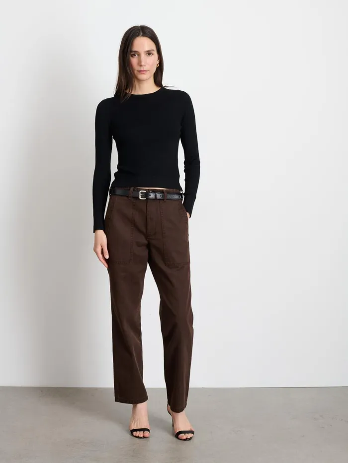 Alex Mill Pants Women Neil Pant In Herringbone Espresso