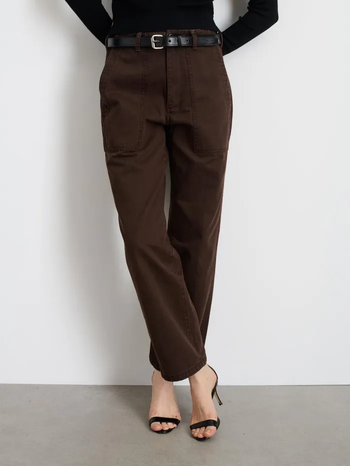 Alex Mill Pants Women Neil Pant In Herringbone Espresso