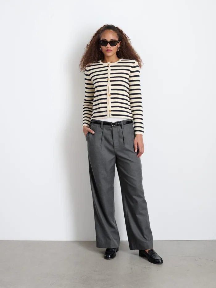 Alex Mill Pants Women Soho Trouser In Wool Charcoal