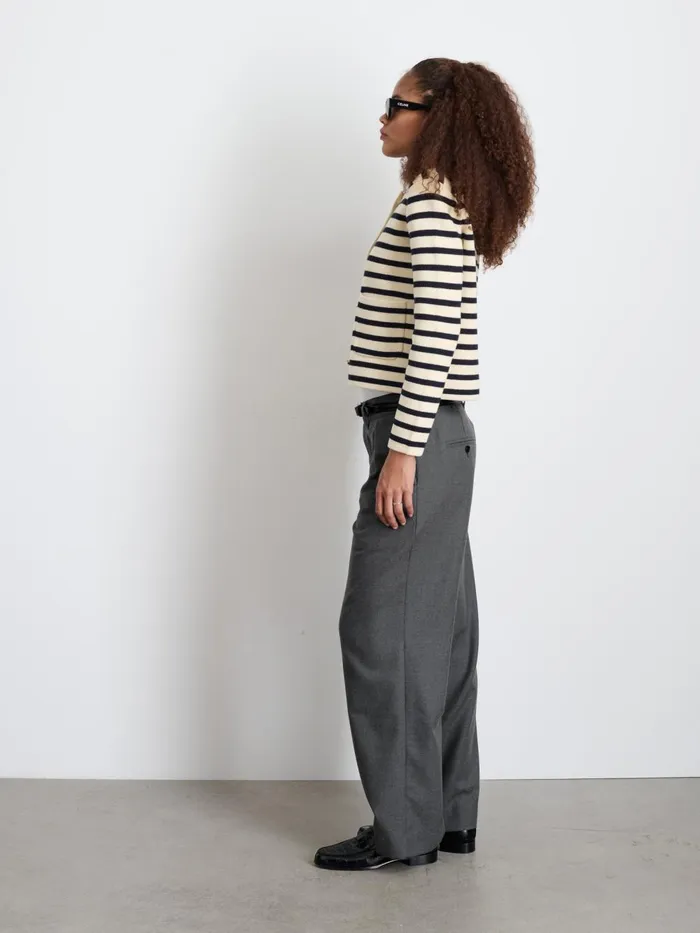 Alex Mill Pants Women Soho Trouser In Wool Charcoal