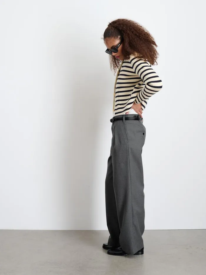 Alex Mill Pants Women Soho Trouser In Wool Charcoal