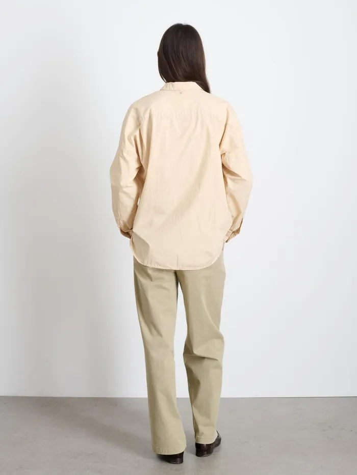 Alex Mill Shirts Tops Women Jo Shirt In Cotton Poplin Almond Milk