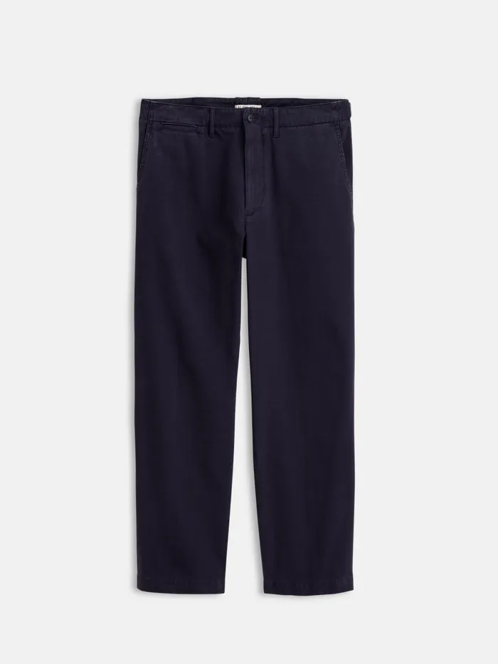 Alex Mill Suiting Blazers Men Long Inseam Straight Leg Pant In Vintage Washed Chino Dark Navy