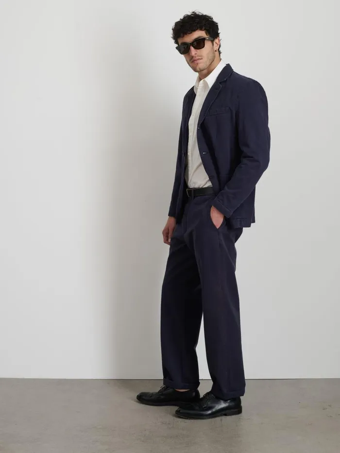 Alex Mill Suiting Blazers Men Mill Blazer In Vintage Wash Chino Dark Navy