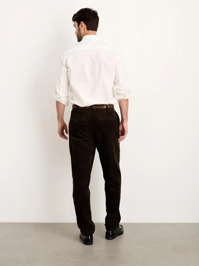 Alex Mill Suiting Blazers Men Standard Pleated Pant In Corduroy Long Inseam Chocolate