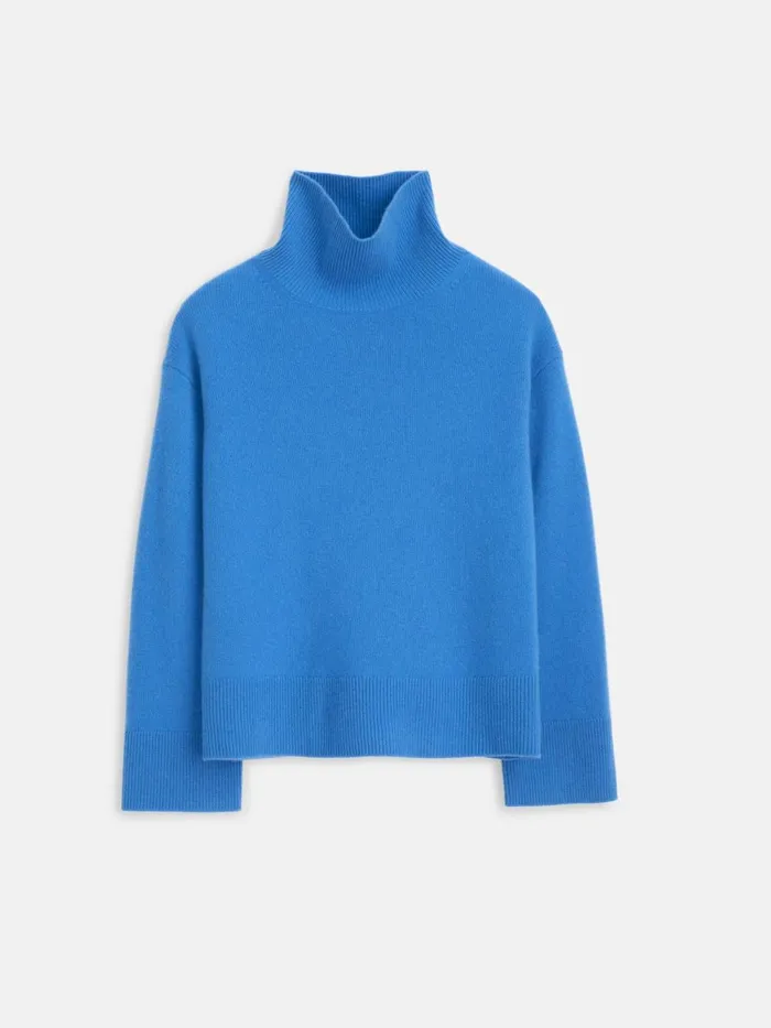 Alex Mill Sweaters Women Cecile Turtleneck In Cashmere French Blue