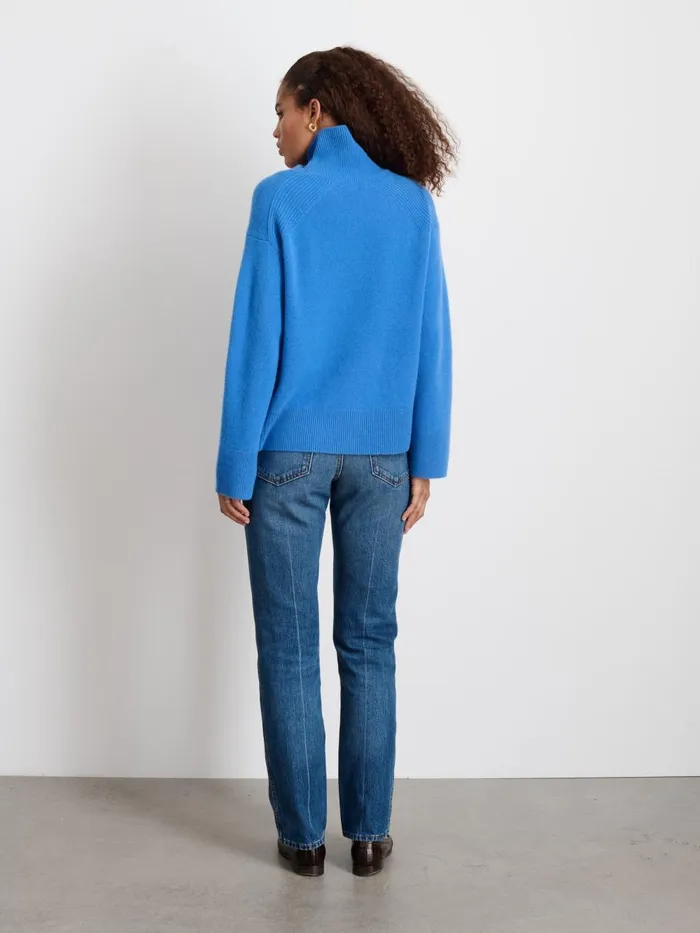 Alex Mill Sweaters Women Cecile Turtleneck In Cashmere French Blue