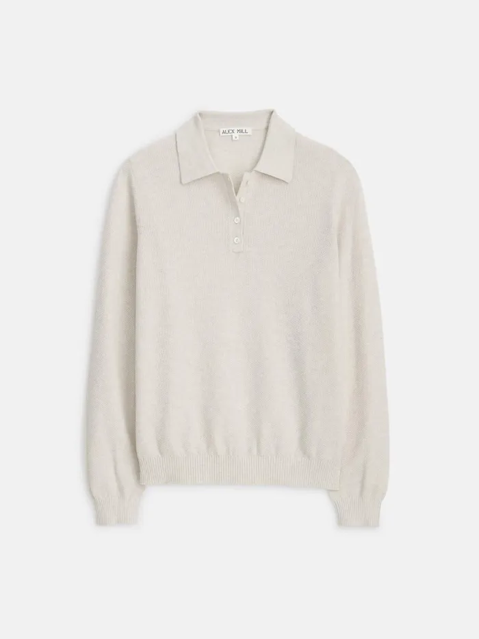 Alex Mill Sweaters Women Jac Polo Sweater Oatmeal