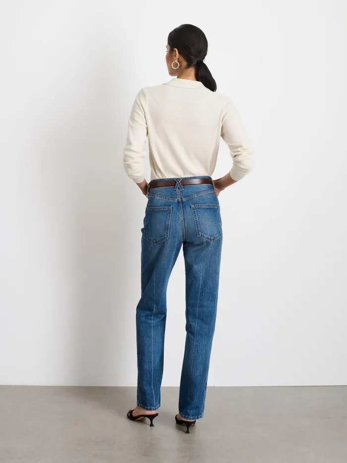 Alex Mill Sweaters Women Jac Polo Sweater Oatmeal
