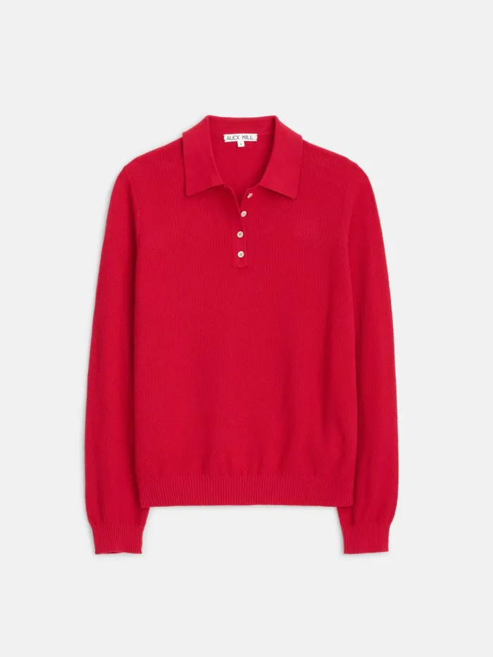 Alex Mill Sweaters Women Jac Polo Sweater Red