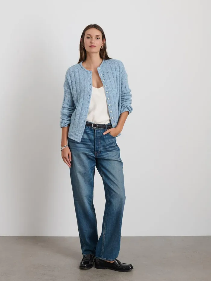 Alex Mill Sweaters Women Reese Cardigan In Donegal Winter Sky