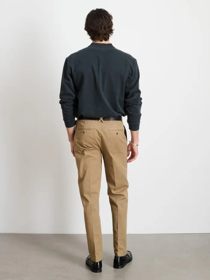 Alex Mill Tees Polos Men Alan Henley In Heavyweight Cotton Washed Black