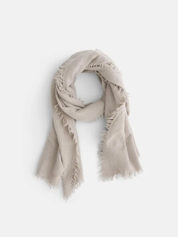 Alex Mill Women Jamie Boiled Wool Scarf Summer Linen
