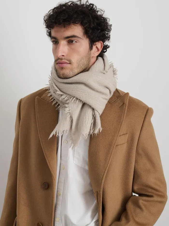 Alex Mill Women Jamie Boiled Wool Scarf Summer Linen Alex Mill Women Jamie Boiled Wool Scarf Summer Linen