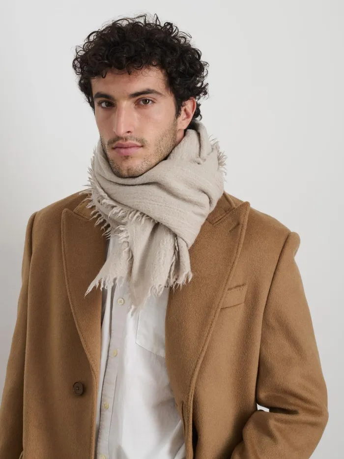 Alex Mill Women Jamie Boiled Wool Scarf Summer Linen Alex Mill Women Jamie Boiled Wool Scarf Summer Linen