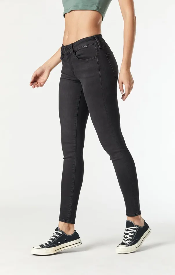 Alexa Mid Rise Skinny In Dark Smoke Supersoft Women Mavi Jeans Denim Alexa Mid Rise Skinny In Dark Smoke Supersoft Women Mavi Jeans Denim