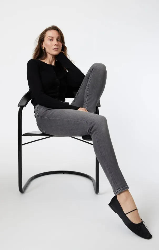 Alexa Skinny In Mid Smoke Indigo Shape Women Mavi Jeans Denim