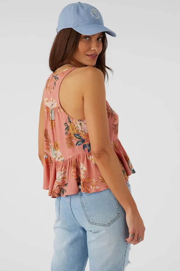 ALINA PUNTA TROPICAL TANK TOP Canyon Clay Women O039NEILL Collections