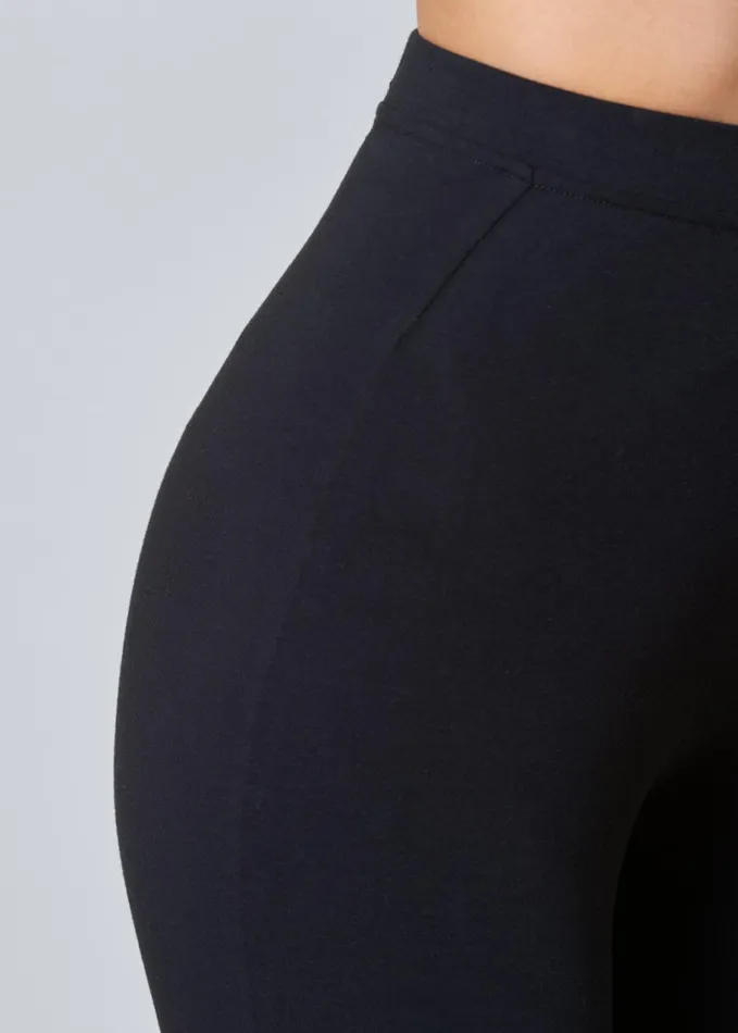 ANKLE DETAIL LEGGINGS Black Women VENUS Bottoms