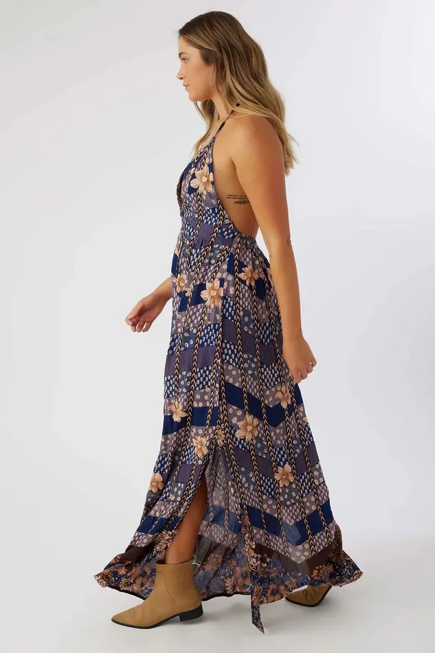 ANNALISA HALTER MAXI DRESS Multi Colored Women O039NEILL Clothing