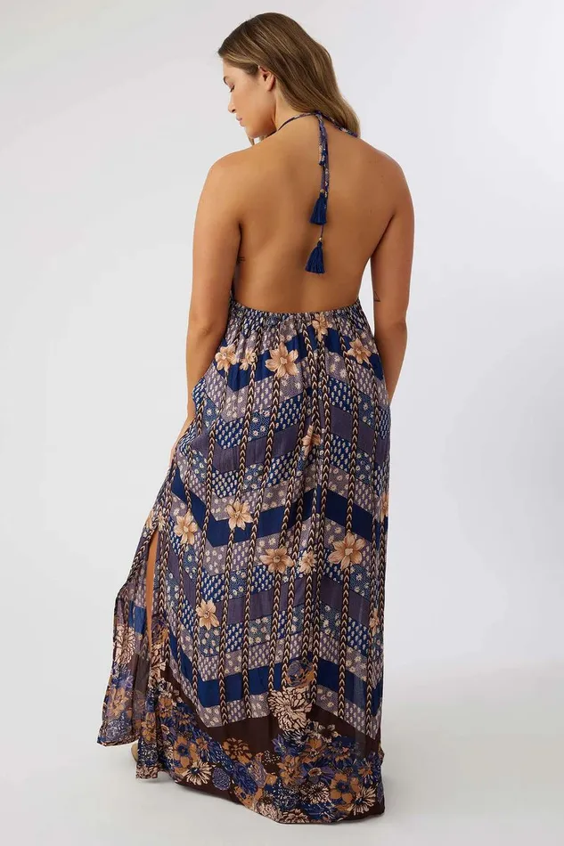 ANNALISA HALTER MAXI DRESS Multi Colored Women O039NEILL Clothing