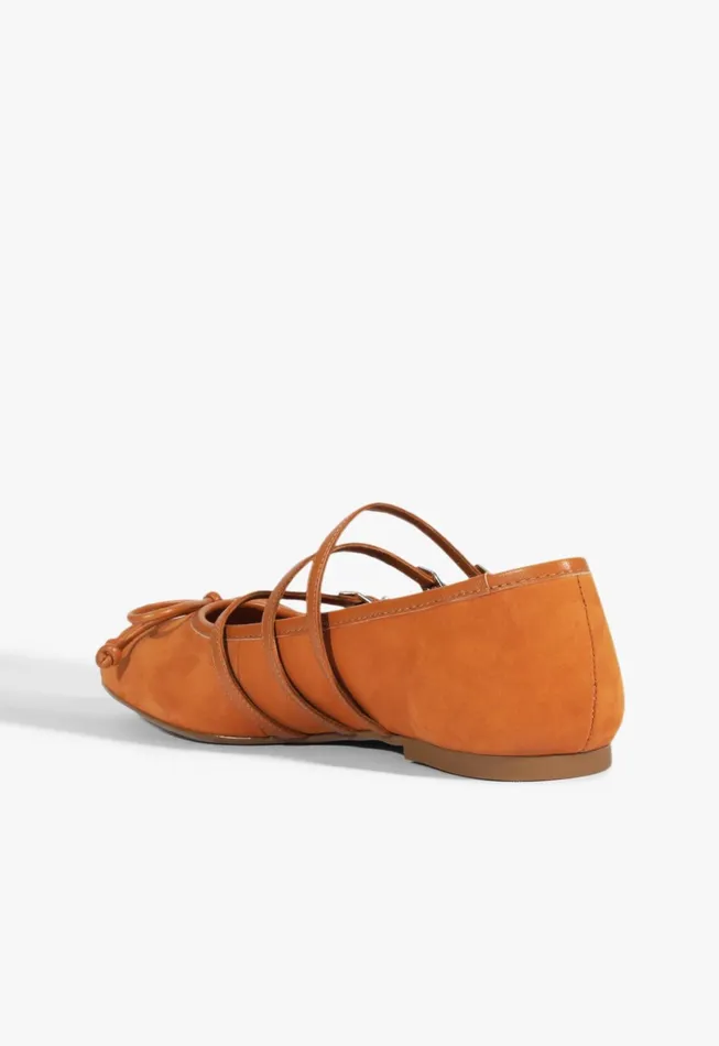 Arissa Strap Ballet Flat Brown Women Schutz Shoes Ballerinas