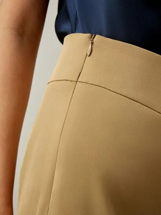 Asymmetrical Silk Skirt In Taffy Women Lilysilk Bottoms