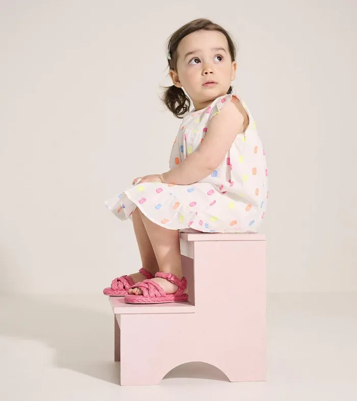Baby and Toddler Girls Summer Dots Flounce Dress Hatley