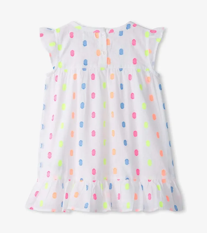 Baby and Toddler Girls Summer Dots Flounce Dress Hatley
